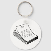 Papierstapel Schlüsselanhänger (Rückseite)