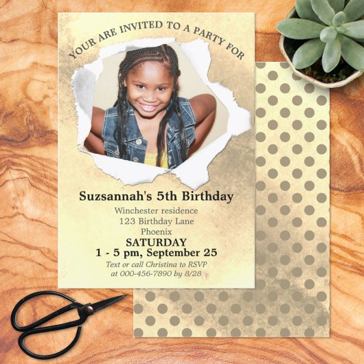 Papierstapelform Benutzerdefinierte Foto-Farbvorla Einladung