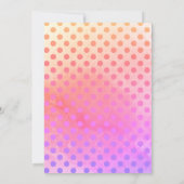 Papierstapelform Benutzerdefinierte Foto-Farbvorla Einladung (Rückseite)