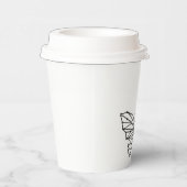 Papierstapelgröße: 8oz Paper Cup, Lid: Deckel Pappbecher (Rechts)