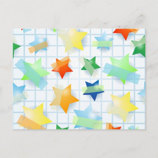 Papiersterne, Postkarte (Vorderseite)