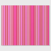 Papierstreifen, rosa und rote Streifen Geschenkpapier (Flach)