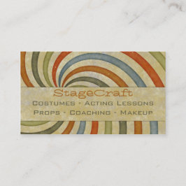 Papierstrudel Retro Visitenkarte