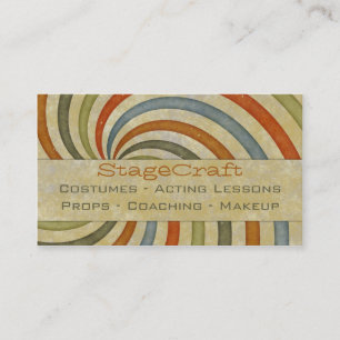 Papierstrudel Retro Visitenkarte