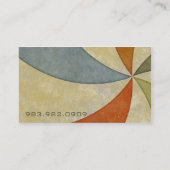 Papierstrudel Retro Visitenkarte (Rückseite)