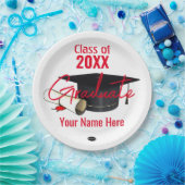 Papiertafel - Cap and Diploma HAMbyWG Pappteller (Party)