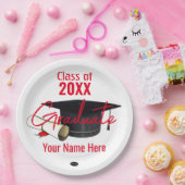 Papiertafel - Cap and Diploma HAMbyWG Pappteller (Party)