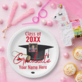 Papiertafel - Cap and Diploma HAMbyWG Pappteller (Party)