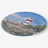 Papiertafel der Hafenstadt Pappteller (Schrägansicht)