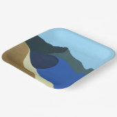 Papiertafel, Farben des Berges Tamalpais Pappteller (Gewinkelt)