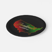 Papiertafel für afrikanische Papiere, Juni Pappteller (Schrägansicht)