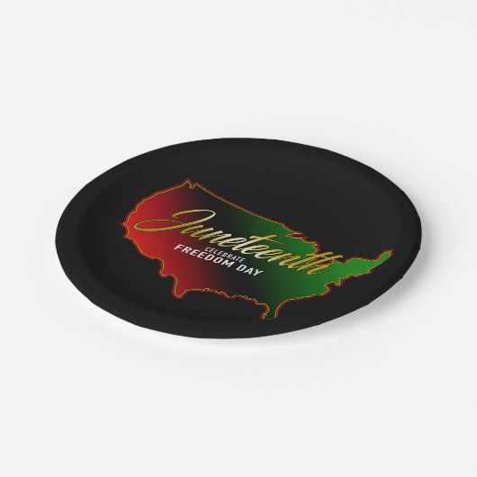 Papiertafel für afrikanische Papiere, Juni Pappteller (Schrägansicht)