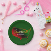 Papiertafel für afrikanische Papiere, Juni Pappteller (Party)