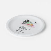 Papiertafel für das Brautparty trinken Pappteller (Schrägansicht)