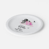 Papiertafel für das Brautparty trinken Pappteller (Schrägansicht)