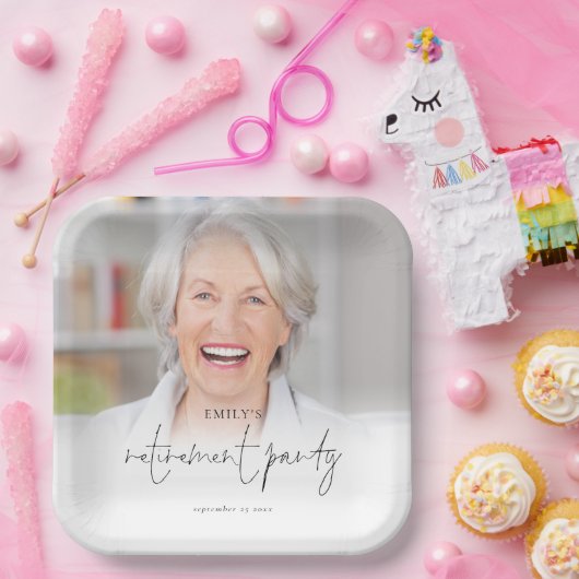 Papiertafel für das Elegante Foto Overlay-Party Pappteller (Party)