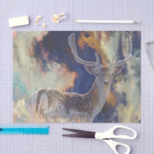 Papiertafel für das entkundete Hirschgeflecht Seidenpapier (Handwerk)