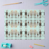 Papiertafel für das Ostertissue Seidenpapier (Basteln)