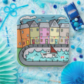 Papiertafel für das Themed Party am Meer Pappteller (Party)