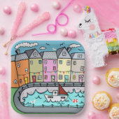 Papiertafel für das Themed Party am Meer Pappteller (Party)