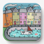 Papiertafel für das Themed Party am Meer Pappteller (Vorderseite)