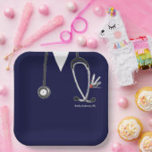 Papiertafel für den Abschluss von Krankenschwester Pappteller (Party)