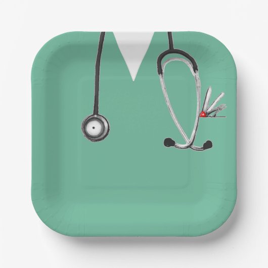 Papiertafel für den Abschluss von Krankenschwester Pappteller (Vorderseite)