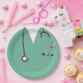 Papiertafel für den Abschluss von Krankenschwester Pappteller (Party)