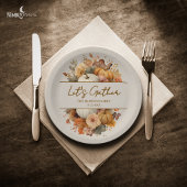 Papiertafel für den Erntedank von Florals Pappteller