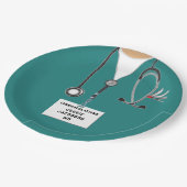 Papiertafel für den medizinischen Abschluss Pappteller (Schrägansicht)