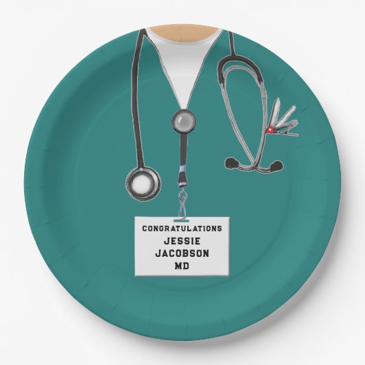 Papiertafel für den medizinischen Abschluss Pappteller (Vorderseite)