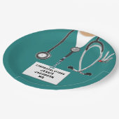 Papiertafel für den medizinischen Abschluss Pappteller (Schrägansicht)