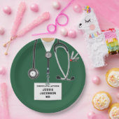 Papiertafel für den medizinischen Abschluss Pappteller (Party)