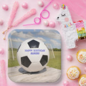 Papiertafel für den Torpfosten in Schwarz und Weiß Pappteller (Party)