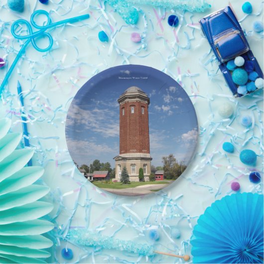 Papiertafel für den Wasserturm von Manistique Pappteller (Party)