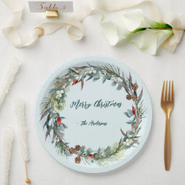 Papiertafel für den Watercolor-Wald Pappteller