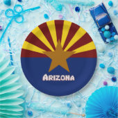 Papiertafel für die Arizona-Flagge Pappteller (Party)