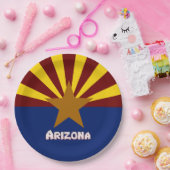 Papiertafel für die Arizona-Flagge Pappteller (Party)