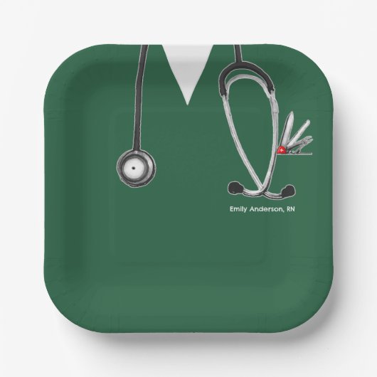 Papiertafel für die Krankenpflege Pappteller (Vorderseite)