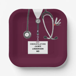 Papiertafel für die medizinische Schulbildung Pappteller