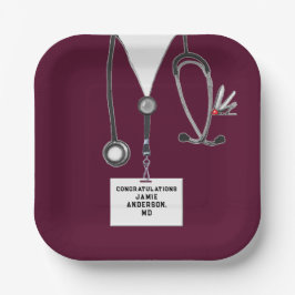 Papiertafel für die medizinische Schulbildung Pappteller