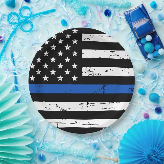 Papiertafel für die polizeiliche Durchsetzung in d Pappteller (Party)