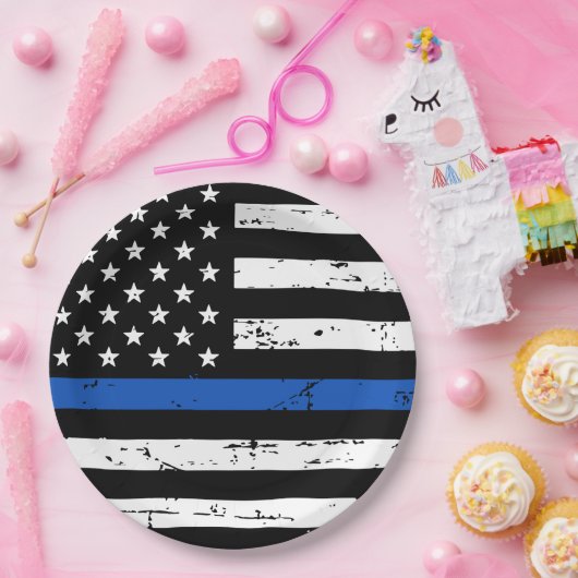 Papiertafel für die polizeiliche Durchsetzung in d Pappteller (Party)