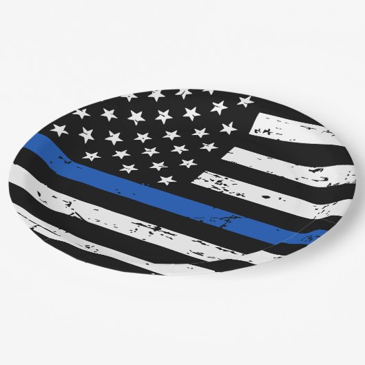 Papiertafel für die polizeiliche Durchsetzung in d Pappteller (Schrägansicht)