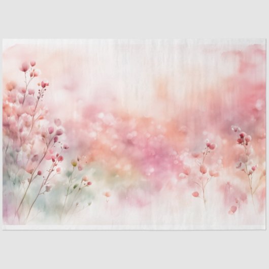 Papiertafel für die rosa Wildblume Seidenpapier (Vorderseite)