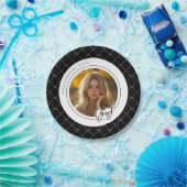 Papiertafel für die Schwarz-weiße Foto-Graduierung Pappteller (Party)