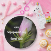 Papiertafel für die Verlobung von Trendy-Rose Pappteller (Party)