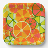 Papiertafel für helle, geschnittene Citrus Pappteller (Vorderseite)