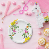 Papiertafel für Hibisken Blume Pappteller (Party)