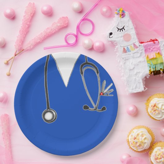 Papiertafel für Krankenversicherer Pappteller (Party)